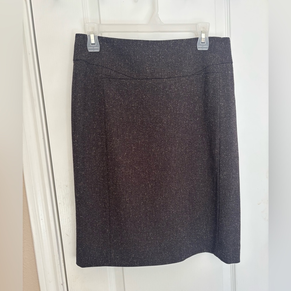 NWT ANTONIO MELANI Elegant Dark‎ Chocolate Brown Pencil Skirt size 6